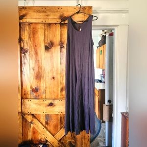 Cropped wide leg bohemian romper